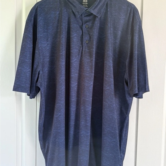 Lot Of 2 -GREG NORMAN - MEN'S BLUE PRINT GOLF POLO SHIRTS- SIZE 2XL - Picture 5 of 7